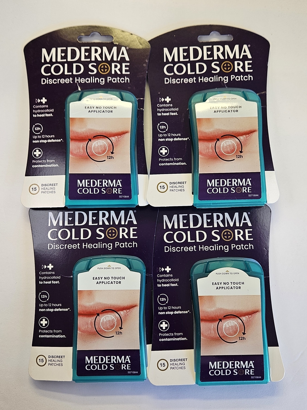 Lot Of 4 Mederma Cold Sore Discreet Healing Patches 15 Per Pack NIP Sealed